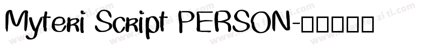 Myteri Script PERSON字体转换